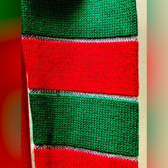 UGLY CHRISTMAS SWEATER My Guy Santa thumbs up drinking a Martini Candy Cane - Picture 4 of 5